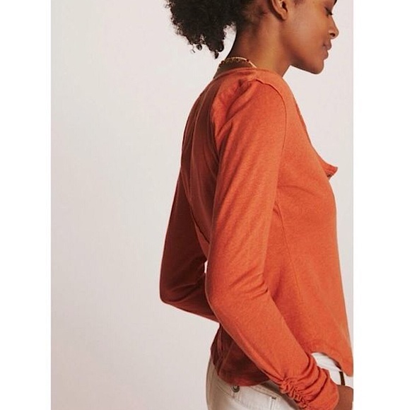 ANTHROPOLOGIE Pilcro Sustainable Henley - Picture 2 of 10